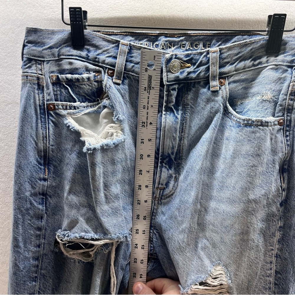 American Eagle Distressed Trashed Highest Rise Mo… - image 6